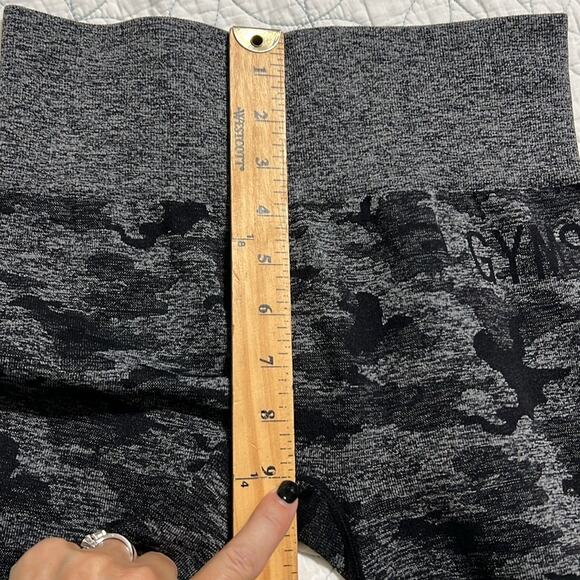 Gymshark adapt seamless black & grey camo high waisted leggings see measurements - Picture 5 of 9